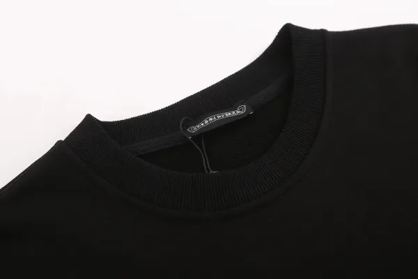 Chrome Hearts Cross Embroidered Black Crewneck Sweater - 3