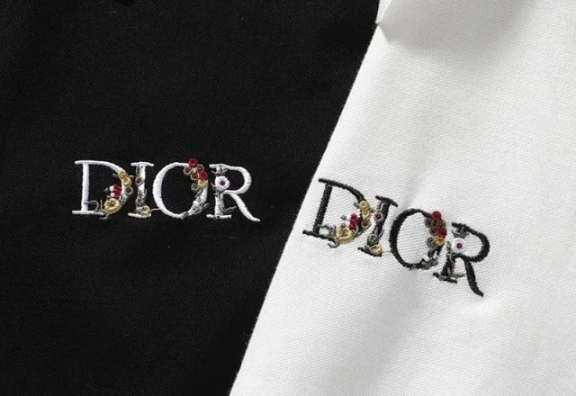 Dior Shirts Short-Sleeve Logo Polo Shirt product detail image 7
