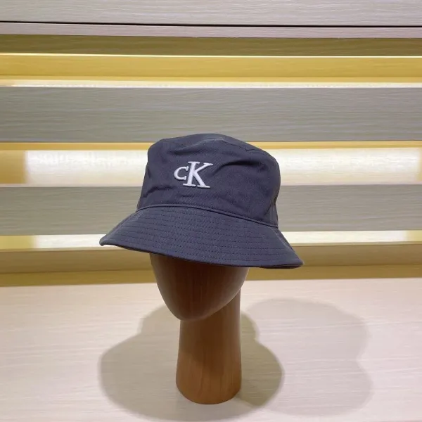Calvin Klein CK Logo Navy Bucket Hat - 1