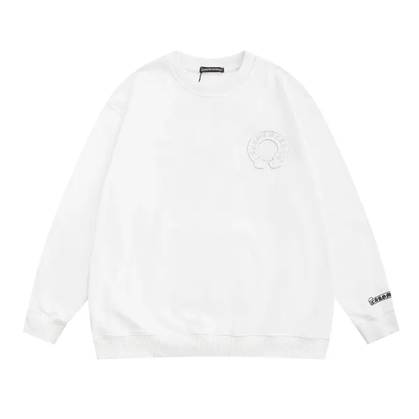 Chrome Hearts Cross Embroidered Black Crewneck Sweater - 11
