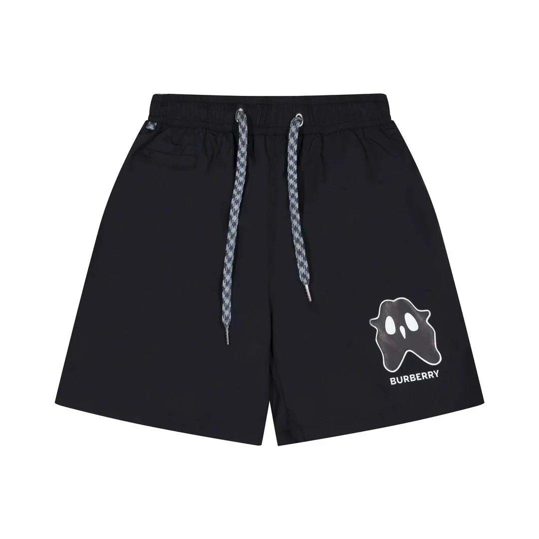 Burberry Shorts Drawstring with Equestrian Knight and check details — 10