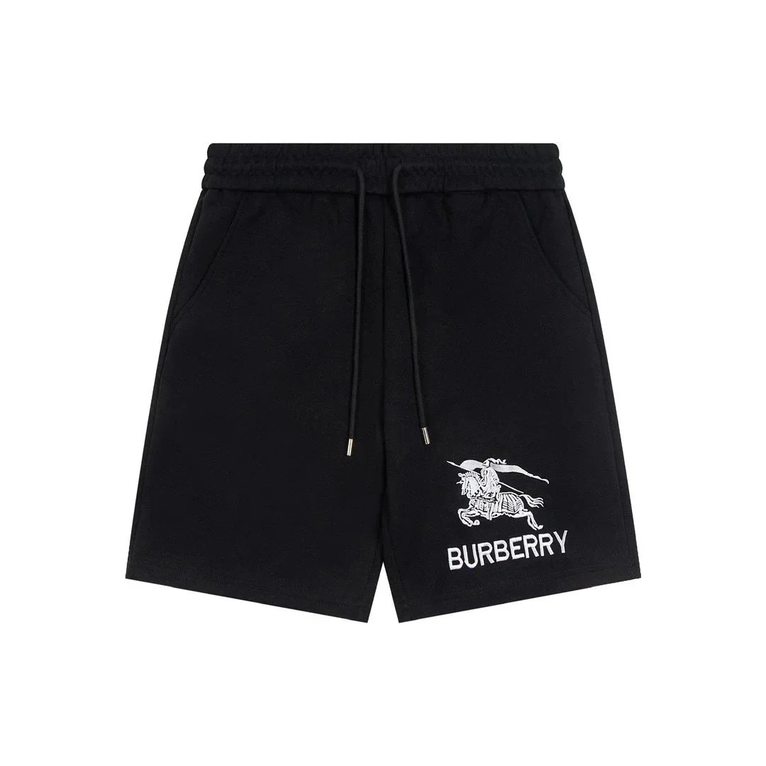 Burberry Shorts Drawstring with Equestrian Knight and check details — 17