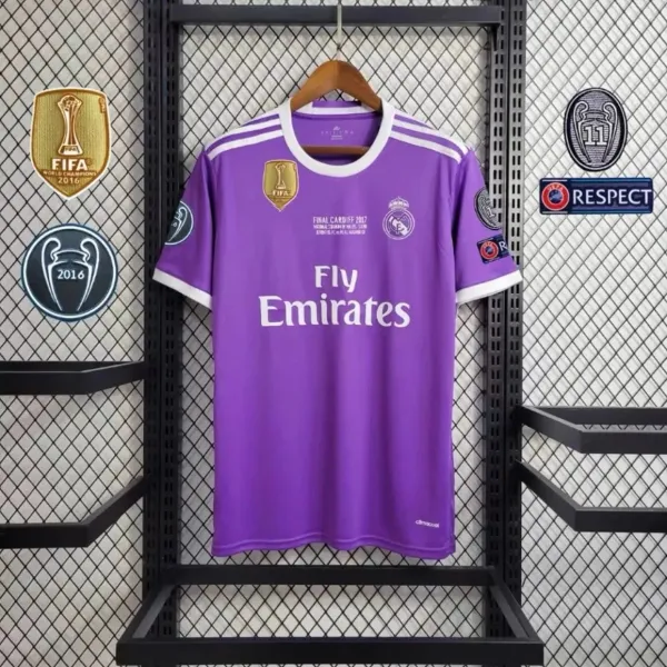 Real Madrid 2017 UEFA Champions League Final Third Jersey Purple - 1