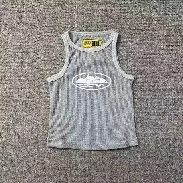 Corteiz Vests Ribbed tank top with oval graphic product detail image 5