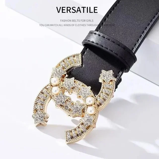 Unbranded Belts Black Belt with Decorative Metal Buckle product detail image 9
