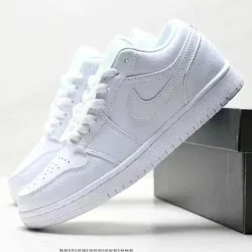 Air Jordan 1 Mid White Sneakers - 1