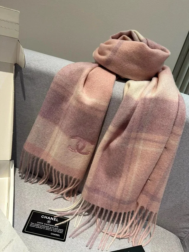 Dior Scarves Fringed Logo-Pattern Scarf product detail image 9