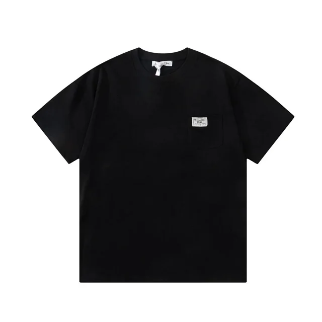 Dior T-Shirts Embroidered Logo Graphic product detail image 5