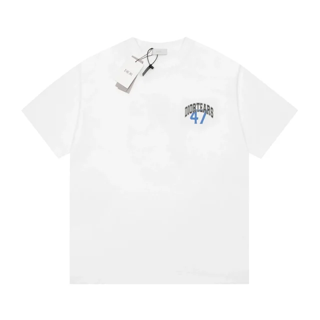 Dior T-Shirts Embroidered Logo Graphic product detail image 6