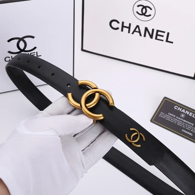 Chanel Belts Interlocking CC Buckle Belt product detail image 6
