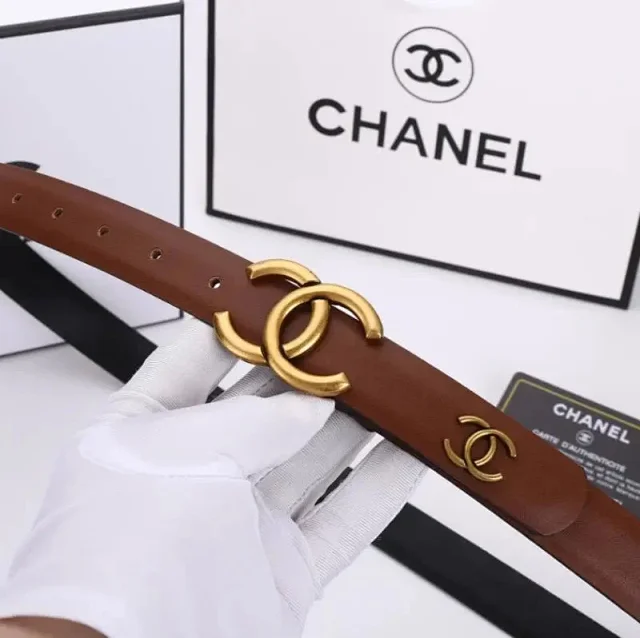 Chanel Belts Interlocking CC Buckle Belt product detail image 7