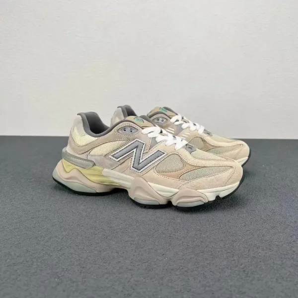 New Balance 9060 Beige Cream Chunky Sneakers - 1