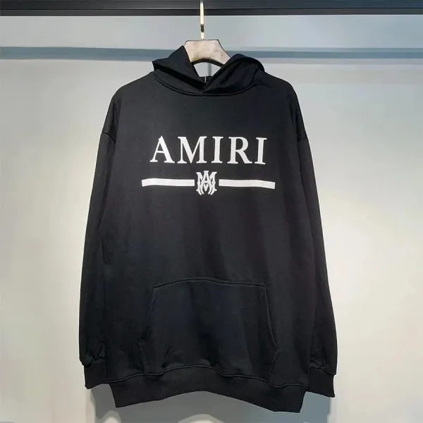 Amiri Logo Hoodie Black - 1