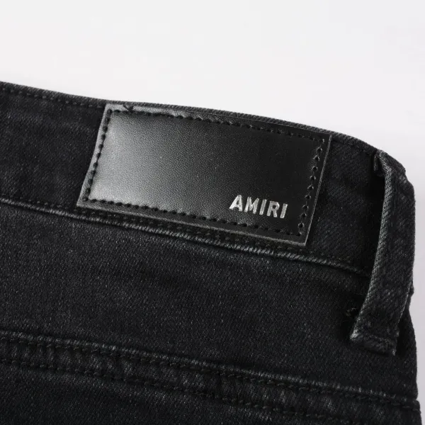 Amiri Distressed White Slim Fit Jeans - 11