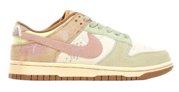 Nike Dunk Low Disrupt White Beige Sneakers - 5