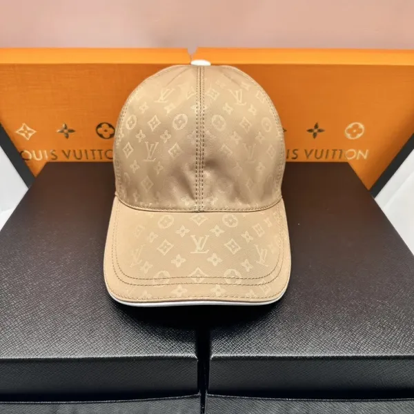Louis Vuitton Monogram Canvas Baseball Cap Beige - 1