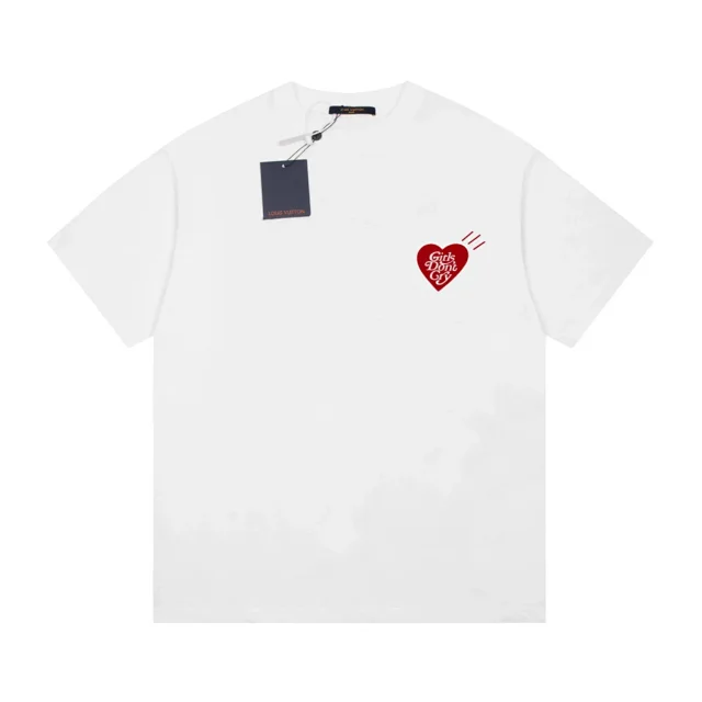 Louis Vuitton T-Shirts Short-Sleeve Graphic Print product detail image 2
