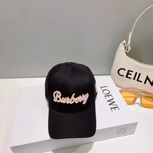 Burberry Monogram Baseball Cap White - 6