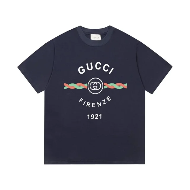 Gucci Shirts Short-Sleeve Logo Stripe Polo Shirt product detail image 6