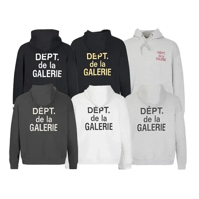 Gallery Dept. Hoodies & Sweatshirts Pullover hoodie with kangaroo pocket and upside-down logo print product detail image 4