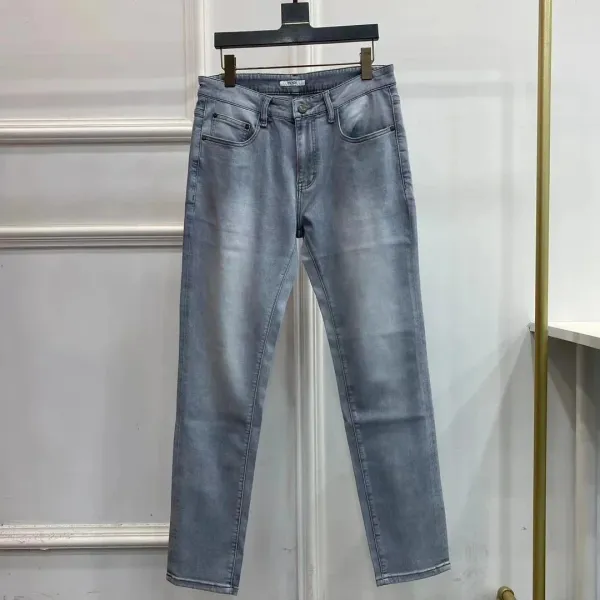 Fendi FF Logo Patch Light Wash Jeans - 3