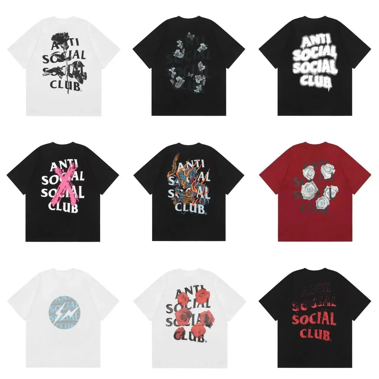 Anti Social Social Club Pink Bear T-Shirt - Black