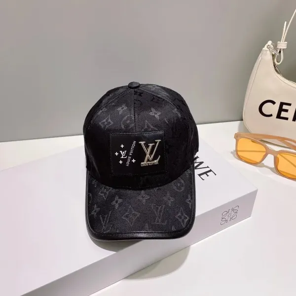 Louis Vuitton Monogram Baseball Cap Black - 1