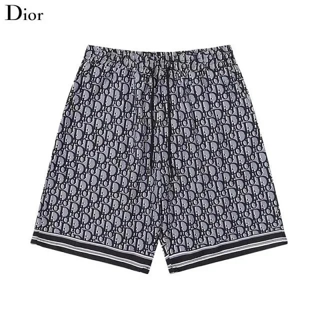Dior Matching Sets Oblique jacquard short-sleeve T-shirt and drawstring shorts set — 6