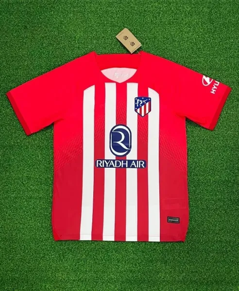 Atlético Madrid 2024-25 Home Jersey Red/White Stripe - 1
