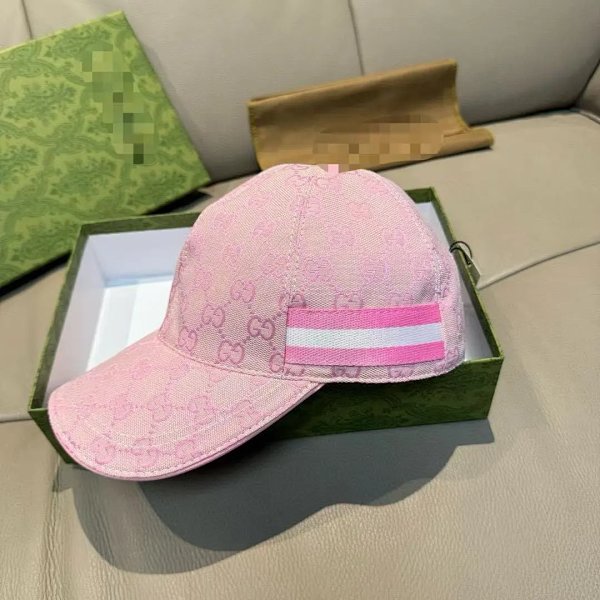 Gucci GG Monogram Pink Baseball Cap product listing in Litbuy spreadsheet finds