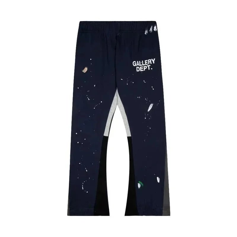 Gallery Dept. Trousers Paint-splatter sweatpants with logo print image 6