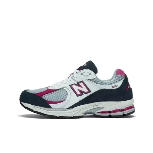 New Balance 2002R White Navy Pink Running Shoes - 1