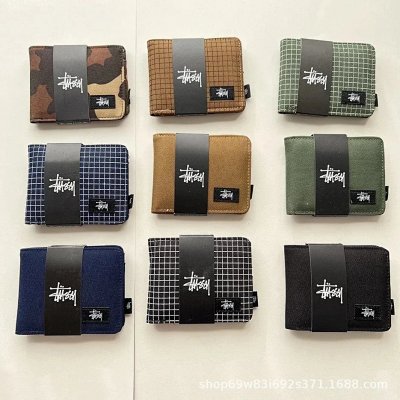 Stüssy Grid & Camo Bifold Wallets [18 styles]