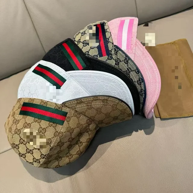 Gucci Hats GG monogram jacquard baseball cap with Web stripe product detail image 3