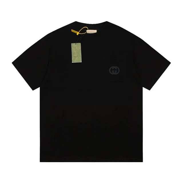 Gucci T-Shirts Short-Sleeve Logo Print T-Shirt product detail image 3