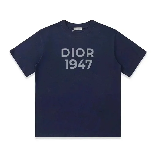Dior T-Shirts Short-Sleeve Tonal Monogram Jacquard Crewneck product detail image 10