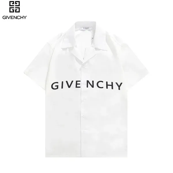 Givenchy Logo Print Short-Sleeve Shirt White - 3
