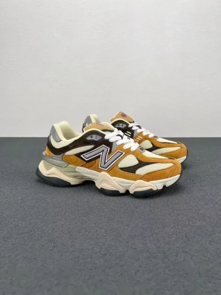 New Balance 9060 Black Gray Volt Chunky Sneakers - 4
