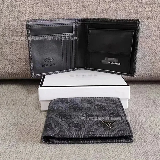 Guess Wallets & Card Holders RFID Bifold Wallet with Triangle Logo Plaque product detail image 3