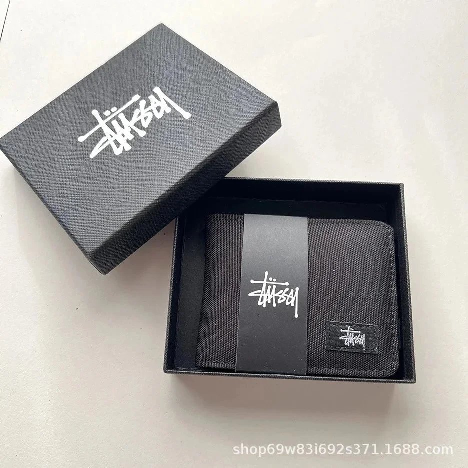 西图短钱包  黑色 加盒