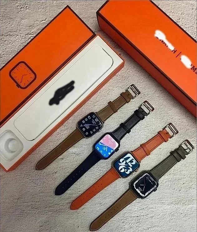 Unbranded Smartwatches Rectangular touchscreen smartwatch with silicone or leather-style strap product detail image 8