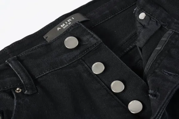 Gallery Dept. Distressed Black Denim Jeans - 5