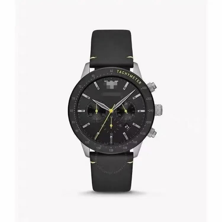 Design Chronograph Watch Gray-Silver Ceramic Strap Quartz Watch - 8