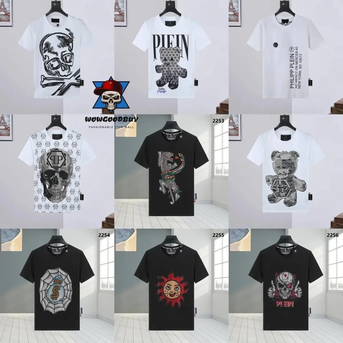Philipp Plein Platinum Cut Spiderweb Money Bag White T-Shirt - 2