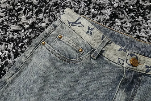 Louis Vuitton Jeans Monogram-print straight-leg product detail image 7
