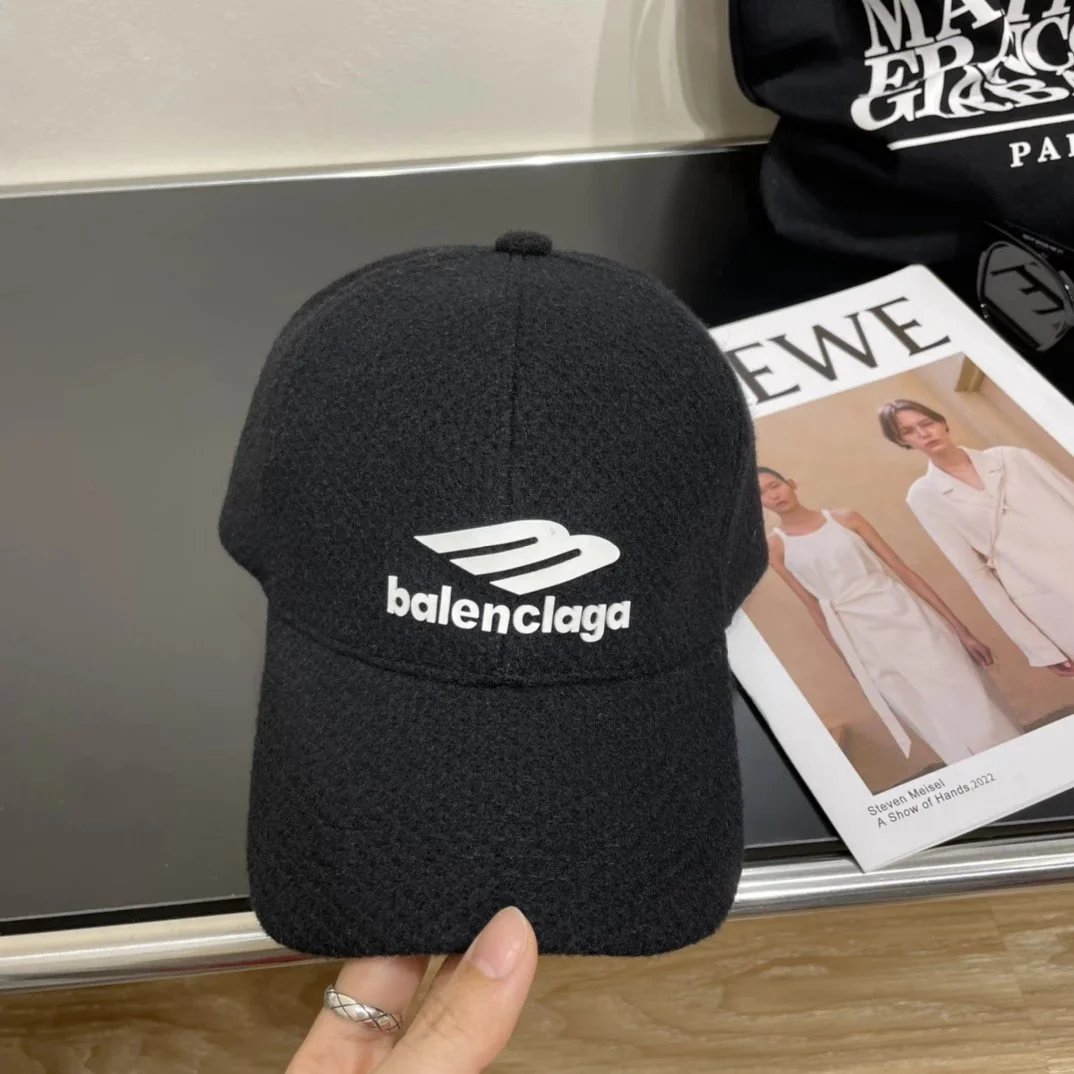 Balenciaga Distressed Logo Baseball Cap Beige - 6