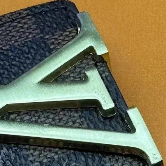Louis Vuitton Belts LV Initiales buckle with Monogram-pattern strap — Cage gold buckle