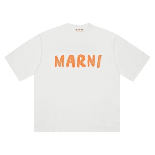 Marni T-Shirts Logo Print Short-Sleeve T-Shirt product detail image 1