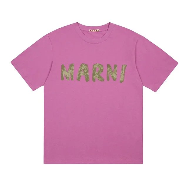 Marni T-Shirts Logo Print Short-Sleeve T-Shirt product detail image 6
