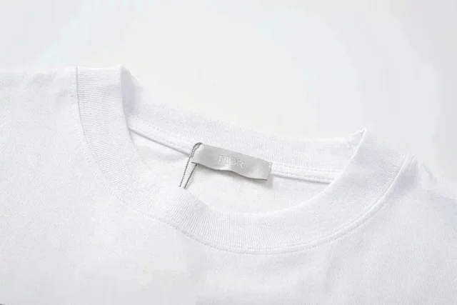Dior T-Shirts Short-Sleeve Tonal Monogram Jacquard Crewneck product detail image 6
